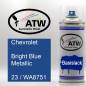 Preview: Chevrolet, Bright Blue Metallic, 23 / WA8751: 400ml Sprühdose, von ATW Autoteile West.